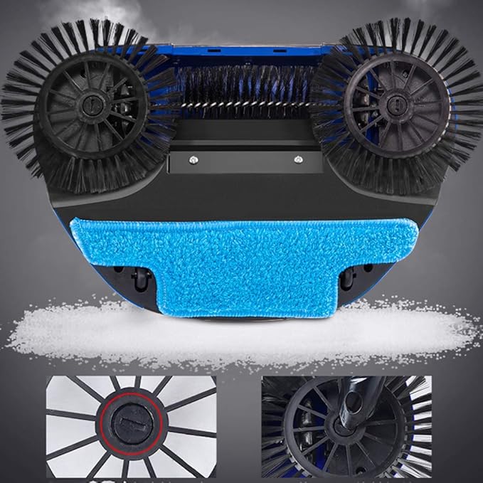 🧹 Manual Floor Sweeper with 360° Rotating Head – No Electricity Required