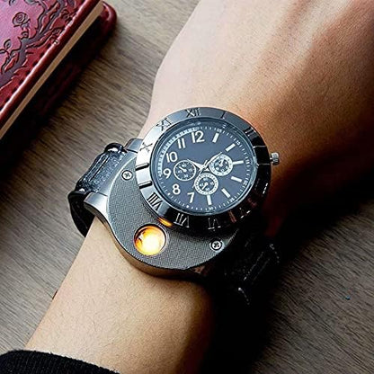 Premium USB Lighter Watch Men's