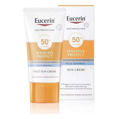 🌞Eucerin Sunblock Sensitive Protect Sun Creme SPF 50+ (Original